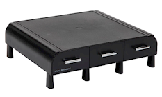 COMPUTER STAND, MIND READER, DESK ORGANIZER, BLACK THUMBNAIL